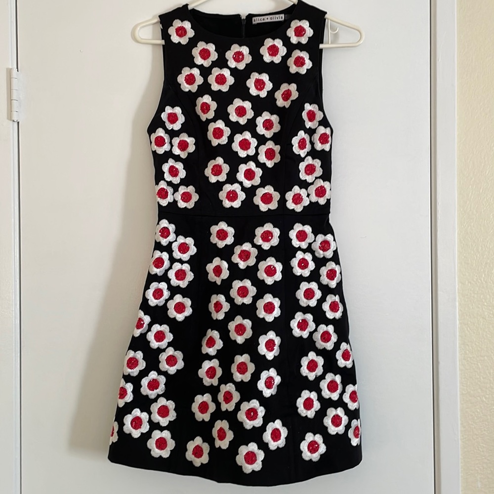 Alice + olivia flower dress